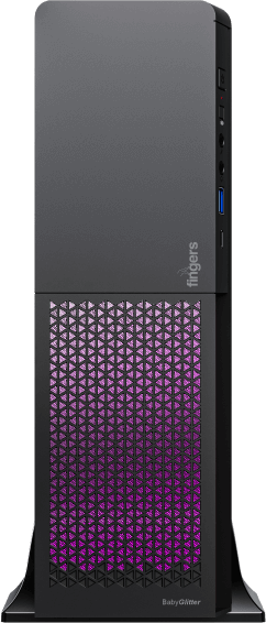FINGERS BabyGlitter Fashion PC Case Front Panel With Stunning RGB Light