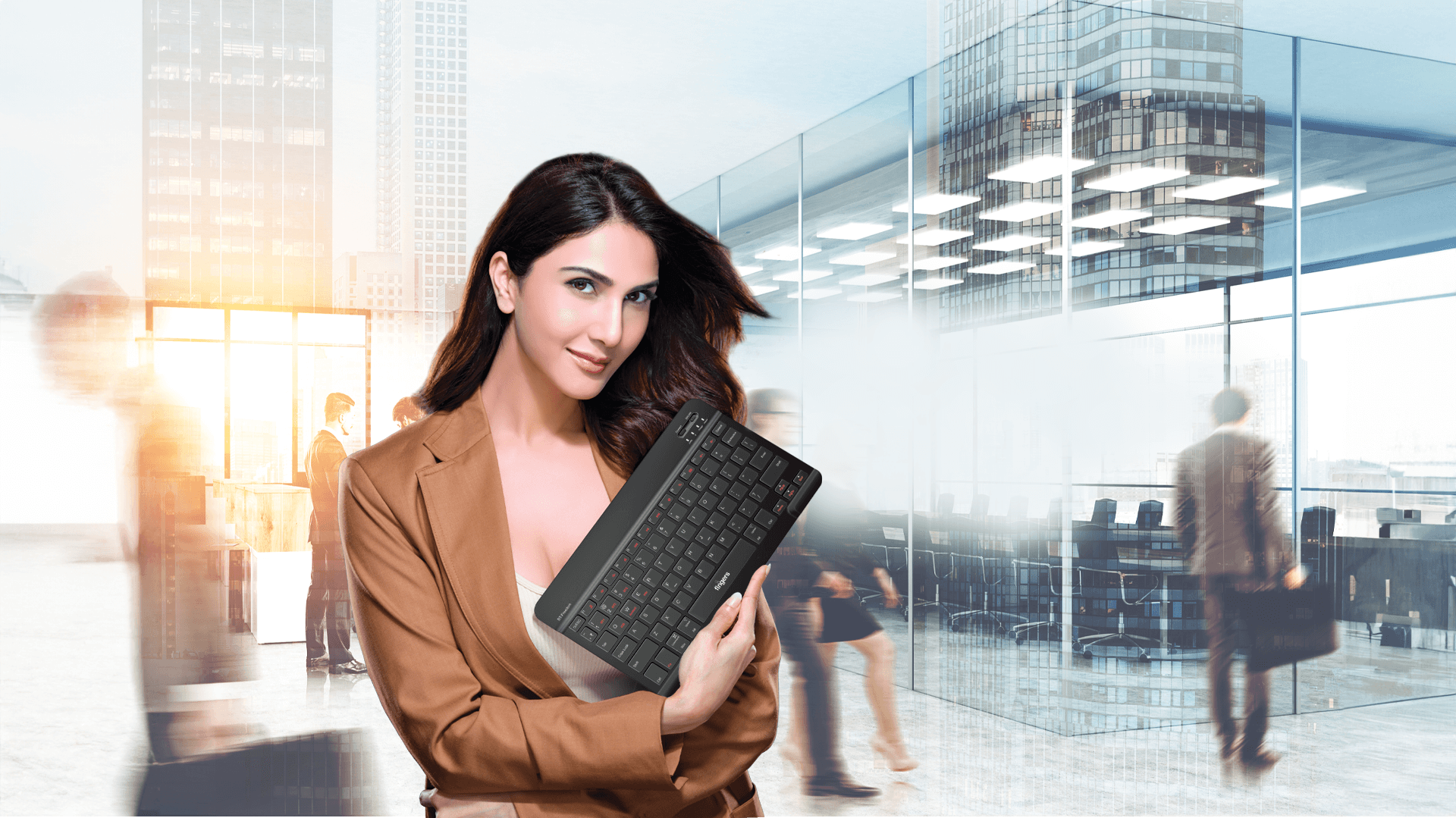 FINGERS BT Freedom Bluetooth Keyboard Looks Elegant With Vaani Kapoor