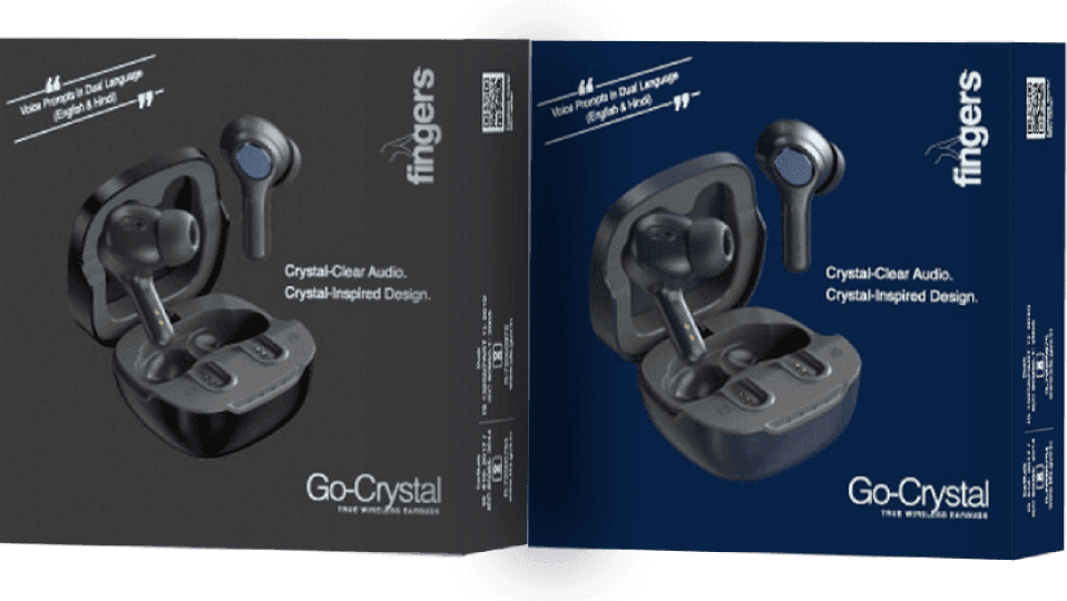 Stunning Packaging Of FINGERS Go-Crystal True Wireless Earbuds