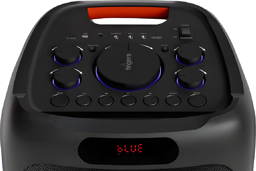 controls Buttons On Top Of FINGERS RollingParties 110 Multimedia Speaker